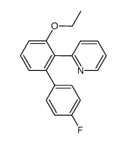 2-(3-ethoxy-4'-fluoro-biphenyl-2-yl)-pyridine结构式