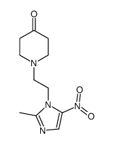 1-(2-(2-methyl-5-nitro-1H-imidazol-1-yl)ethyl)piperidin-4-one结构式