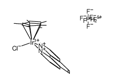 [(η5-pentamethylcyclopentadienyl)IrCl(1,10-phenanthroline)]PF6结构式