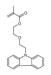 2-(2-carbazol-9-ylethoxy)ethyl 2-methylprop-2-enoate结构式