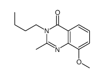 4(3H)-Quinazolinone,3-butyl-8-methoxy-2-methyl-结构式