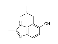 7-((二甲氨基)甲基)-2-甲基-1H-苯并[d]咪唑-6-醇结构式