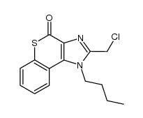 1-butyl-2-(chloromethyl)thiochromeno[3,4-d]imidazol-4(1H)-one结构式