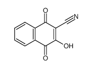 2-cyano-3-hydroxy-1,4-naphthalenedione结构式