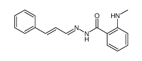 N-methyl-anthranilic acid cinnamylidenehydrazide结构式