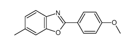 2-(4-methoxyphenyl)-6-methylbenzo[d]oxazole结构式
