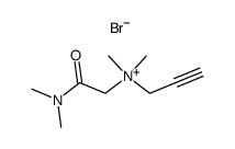 N-(2-(dimethylamino)-2-oxoethyl)-N,N-dimethylprop-2-yn-1-aminium bromide结构式