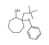 2-Phenylthio-2-(trimethylsilylmethyl)cycloheptanol结构式