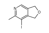1,3-dihydro-6-methyl-7-iodofuro(3,4-c)pyridine结构式