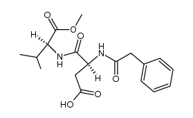 N-phenacetyl L-L α-aspartyl-valine Me ester Structure