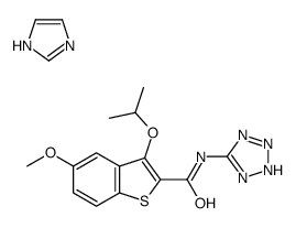 3-ISOPROPOXY-5-METHOXY-N-(1H-TETRAZOL-5-YL)BENZO[B]THIOPHENE-2-CARBOXAMIDE--1H-IMIDAZOLE (1:1) Structure