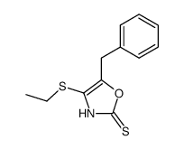 4-ethylmercapto-5-benzyl-3H-oxazole-2-thione结构式
