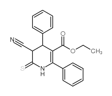 5-氰基-2,4-二苯基-6-硫代-1,4,5,6-四氢-3-吡啶甲酸乙酯图片