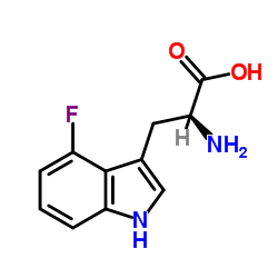 (S)-2-氨基-3-(4-氟-1H-吲哚-3-基)丙酸图片