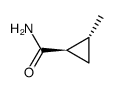 (+-)-trans-<2-Methyl-cyclopropyl>-carbonsaeureamid Structure