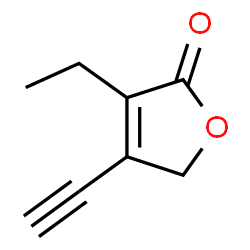 2(5H)-Furanone, 3-ethyl-4-ethynyl- (9CI) structure