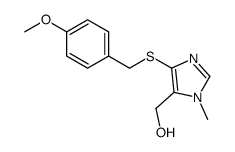 [5-[(4-methoxyphenyl)methylsulfanyl]-3-methylimidazol-4-yl]methanol Structure
