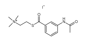 3-acetylaminobenzoylthiocholine iodide结构式