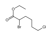 ethyl 2-bromo-6-chlorohexanoate结构式