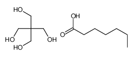 2,2-bis(hydroxymethyl)propane-1,3-diol,heptanoic acid结构式