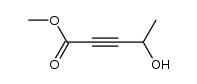 methyl 4-hydroxy-pent-2-ynoate结构式