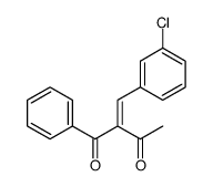 2-[(3-chlorophenyl)methylidene]-1-phenylbutane-1,3-dione结构式