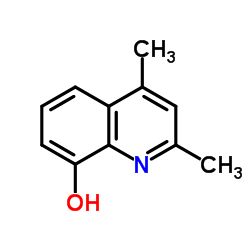 2,4-Dimethyl-8-quinolinol Structure