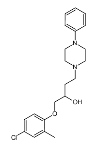 1-(4-chloro-2-methyl-phenoxy)-4-(4-phenyl-piperazin-1-yl)-butan-2-ol结构式