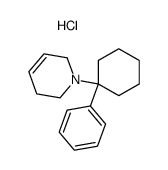 1-(1-Phenyl-cyclohexyl)-1,2,3,6-tetrahydro-pyridine; hydrochloride Structure