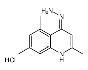 4-Hydrazino-2,5,7-trimethylquinoline hydrochloride Structure