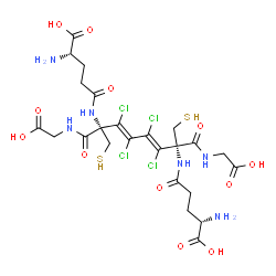 1,4-bis(glutathion-S-yl)-1,2,3,4-tetrachlorobuta-1,3-diene Structure