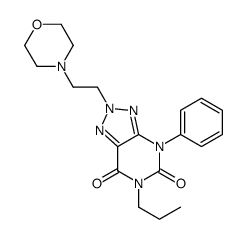 2-(2-morpholin-4-ylethyl)-4-phenyl-6-propyltriazolo[4,5-d]pyrimidine-5,7-dione Structure