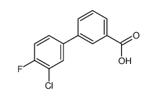 3-(3-chloro-4-fluorophenyl)benzoic acid结构式