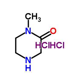 1-Methyl-2-piperazinone dihydrochloride Structure