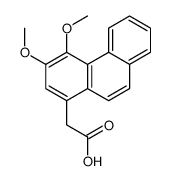 2-(3,4-dimethoxyphenanthren-1-yl)acetic acid Structure