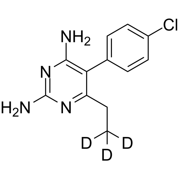 Pyrimethamine-d3结构式