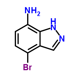4-溴-1H-吲唑-7-胺结构式