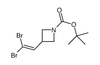 tert-butyl 3-(2,2-dibromoethenyl)azetidine-1-carboxylate结构式
