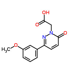 [3-(3-Methoxyphenyl)-6-oxopyridazin-1(6H)-yl]-acetic acid Structure