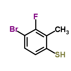 4-Bromo-3-fluoro-2-methylbenzenethiol Structure