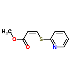 2-Propenoicacid,3-(2-pyridinylthio)-,methylester,(Z)-(9CI)结构式