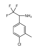 (1R)-1-(4-chloro-3-methylphenyl)-2,2,2-trifluoroethanamine结构式