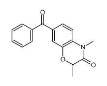 7-benzoyl-2,4-dimethyl-1,4-benzoxazin-3-one结构式