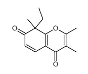 2,3,8-Trimethyl-4H-1-benzopyran-4,7(8H)-dione Structure