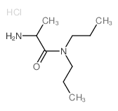 2-Amino-N,N-dipropylpropanamide hydrochloride Structure