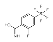 2-Fluoro-4-(pentafluoro-λ6-sulfanyl)benzamide picture