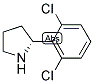 (2R)-2-(2,6-DICHLOROPHENYL)PYRROLIDINE结构式