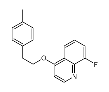 8-fluoro-4-[2-(4-methylphenyl)ethoxy]quinoline结构式