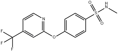 N-Methyl-4-{[4-(trifluoromethyl)pyridin-2-yl]oxy}benzenesulfonamide structure