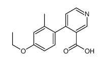4-(4-ethoxy-2-methylphenyl)pyridine-3-carboxylic acid Structure